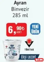 BİNVEZİR AYRAN 285 ML BİNVEZİR AYRAN 285 ML